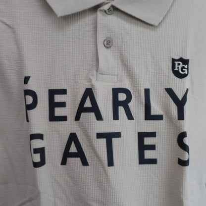 PEARLY GATES(パーリーゲイツ) ポロシャツ ベージュ メンズ 6 053-1160351 A