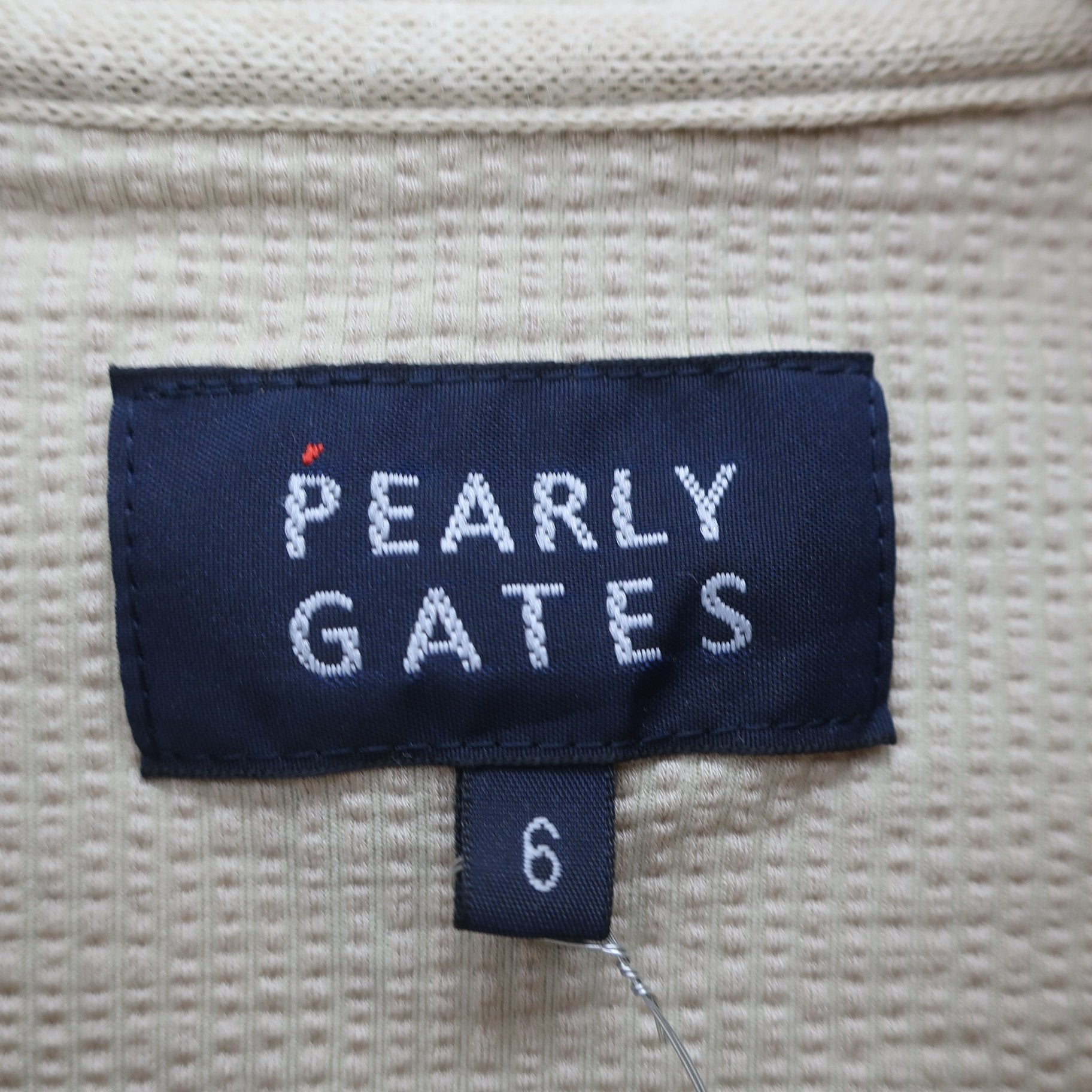 PEARLY GATES(パーリーゲイツ) ポロシャツ ベージュ メンズ 6 053-1160351 A
