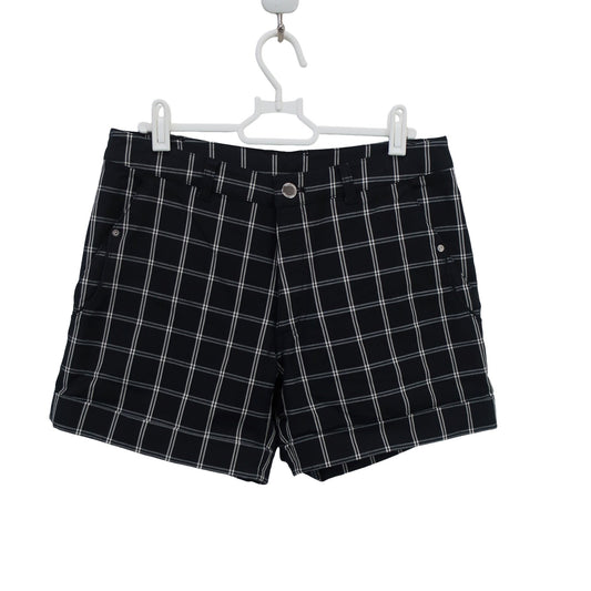 clunk(クランク) ハーフパンツ 黒チェック レディース M B