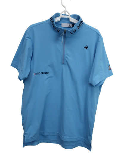 le coq sportif(ルコックスポルティフ) ハーフジップシャツ 水色 メンズ LL B