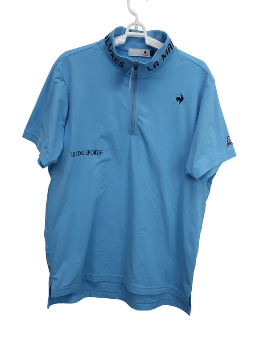 le coq sportif(ルコックスポルティフ) ハーフジップシャツ 水色 メンズ LL B