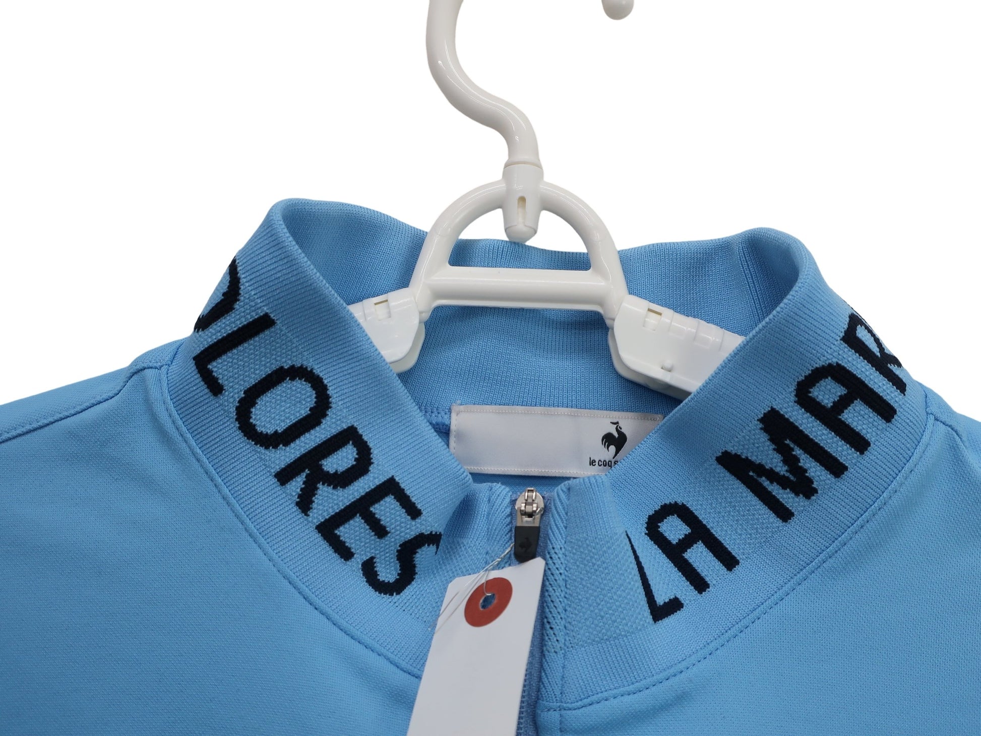 le coq sportif(ルコックスポルティフ) ハーフジップシャツ 水色 メンズ LL B