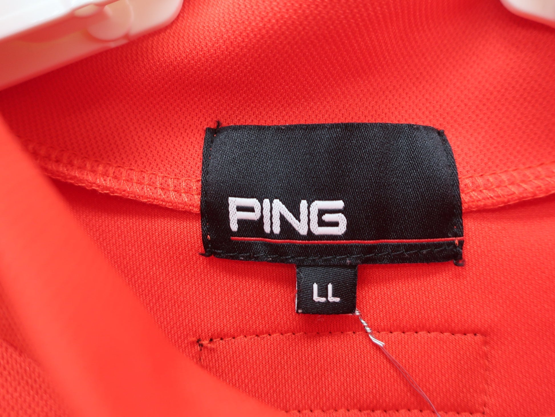 PING(ピン) 半袖モックネックシャツ 赤 メンズ LL A