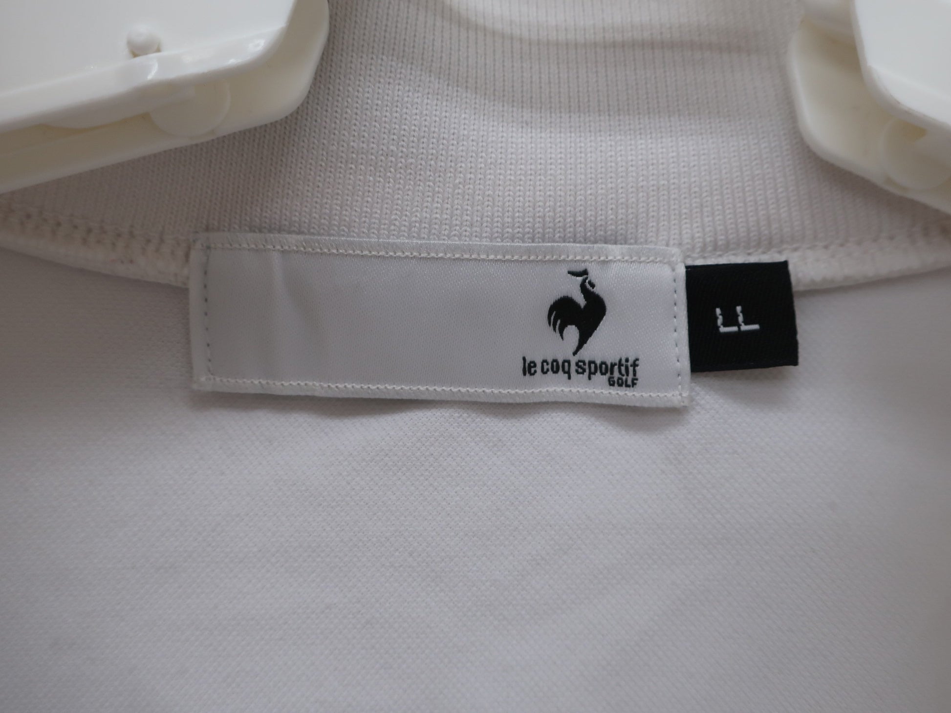 le coq sportif(ルコックスポルティフ) ハーフジップシャツ 白黒 メンズ LL A