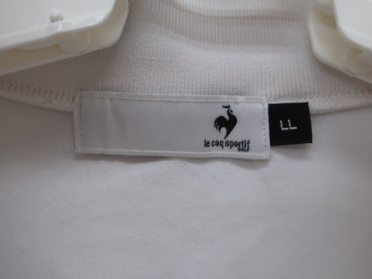 le coq sportif(ルコックスポルティフ) ハーフジップシャツ 白黒 メンズ LL A