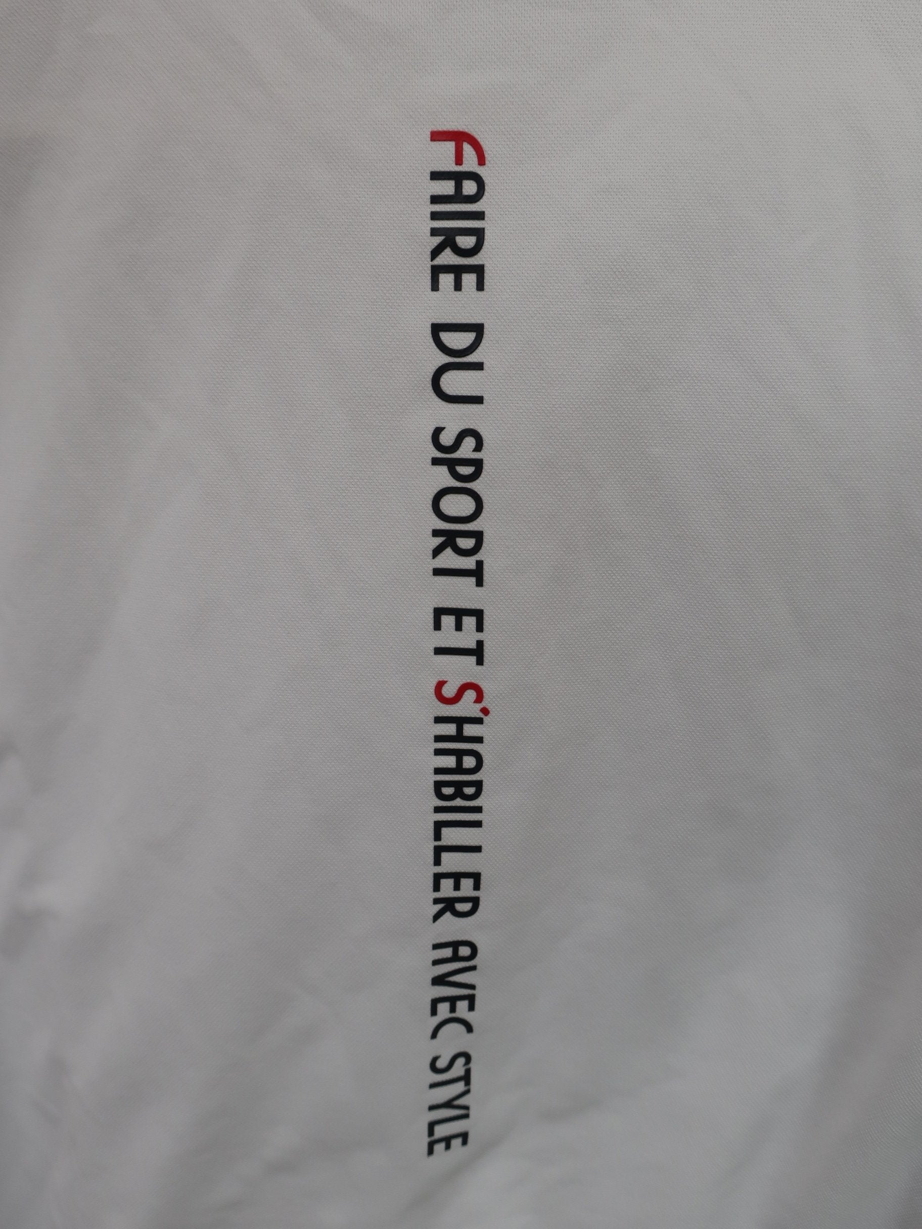 le coq sportif(ルコックスポルティフ) ハーフジップシャツ 白黒 メンズ LL A