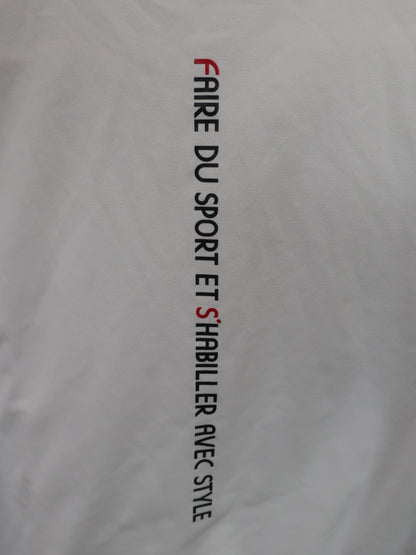 le coq sportif(ルコックスポルティフ) ハーフジップシャツ 白黒 メンズ LL A