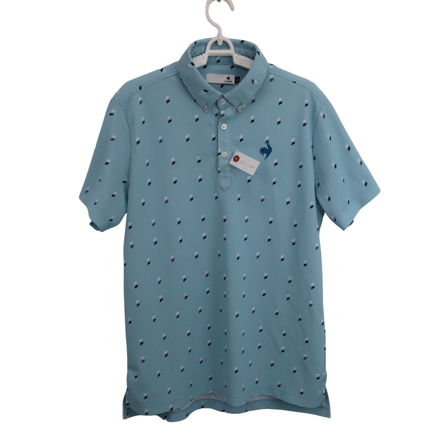 le coq sportif(ルコックスポルティフ) ポロシャツ 水色 メンズ LL A