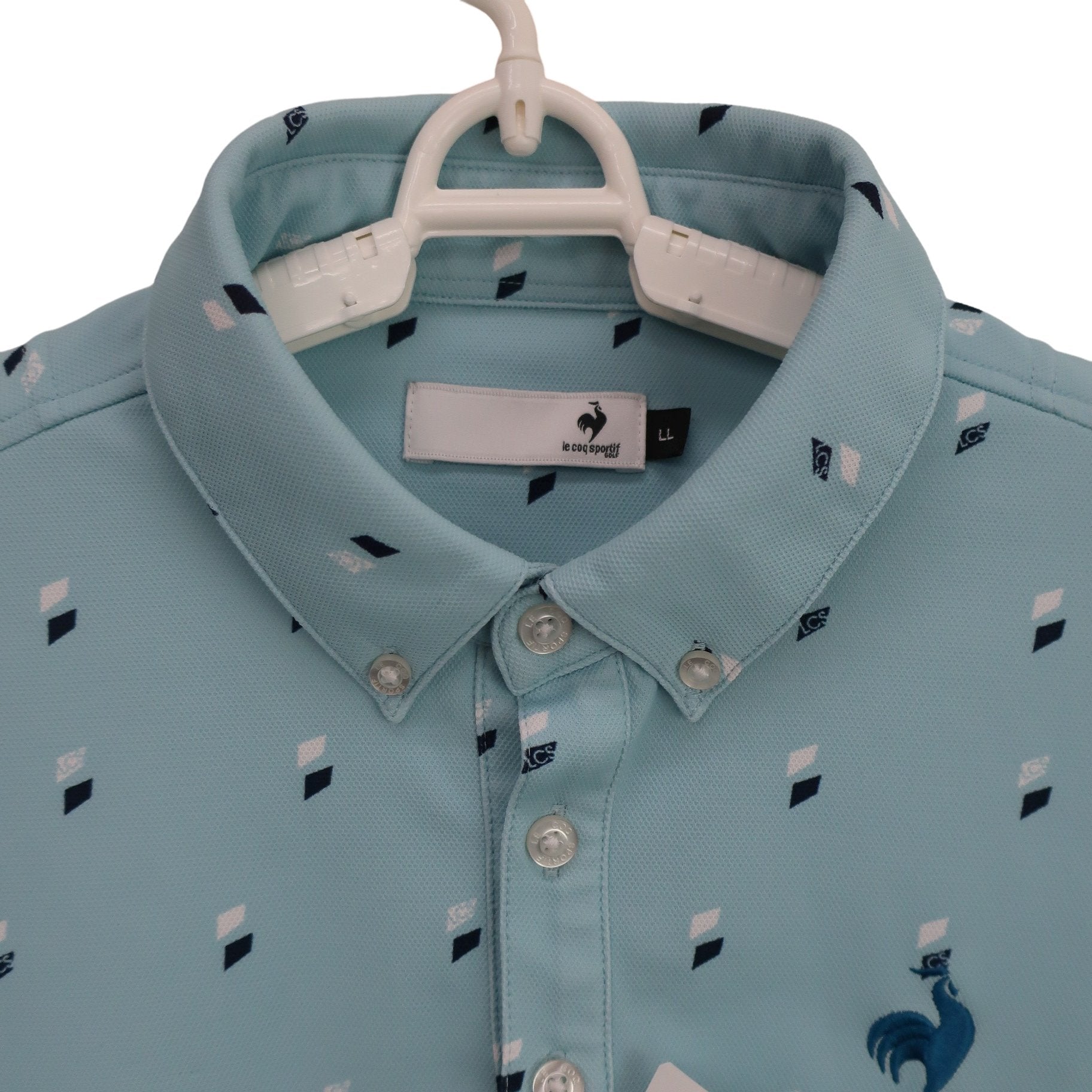 le coq sportif(ルコックスポルティフ) ポロシャツ 水色 メンズ LL A