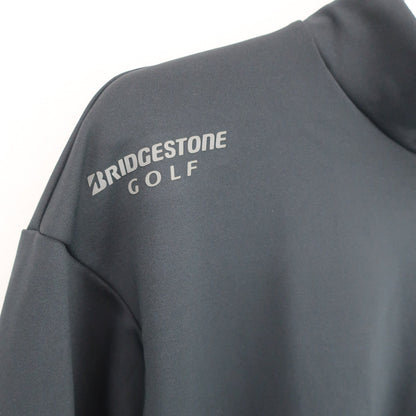 BRIDGESTONE GOLF(ブリヂストンゴルフ) 長袖ハーフジップシャツ 黒 メンズ LL A