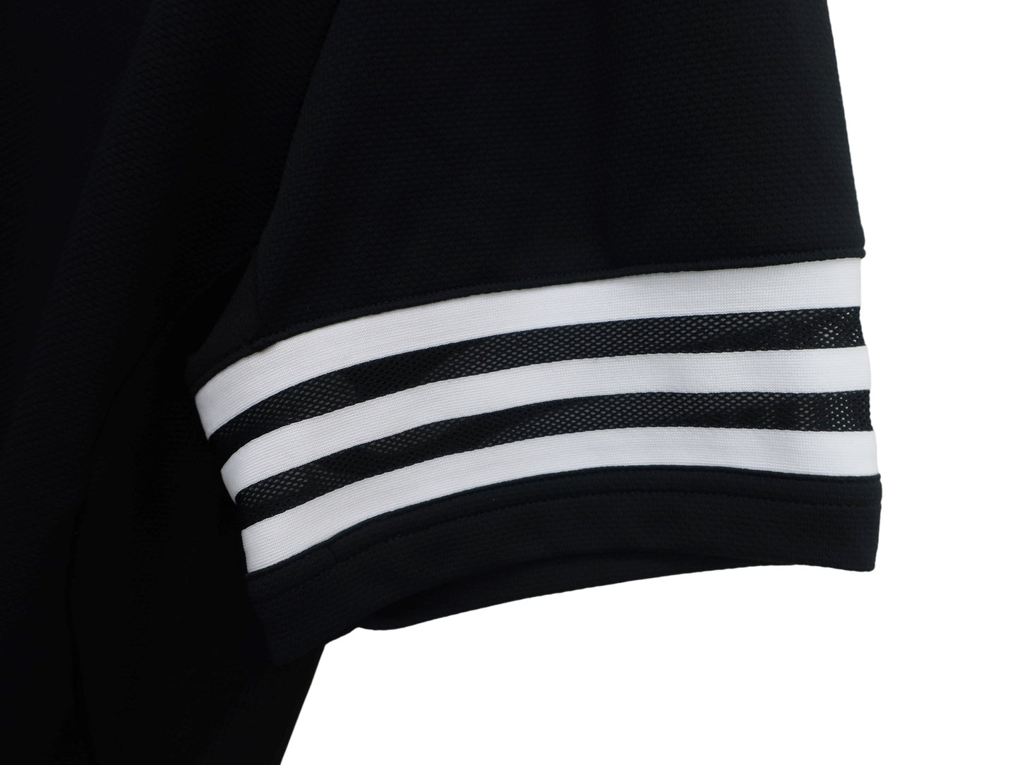 adidas(アディダス) 半袖モックネックシャツ 黒 メンズ XL A