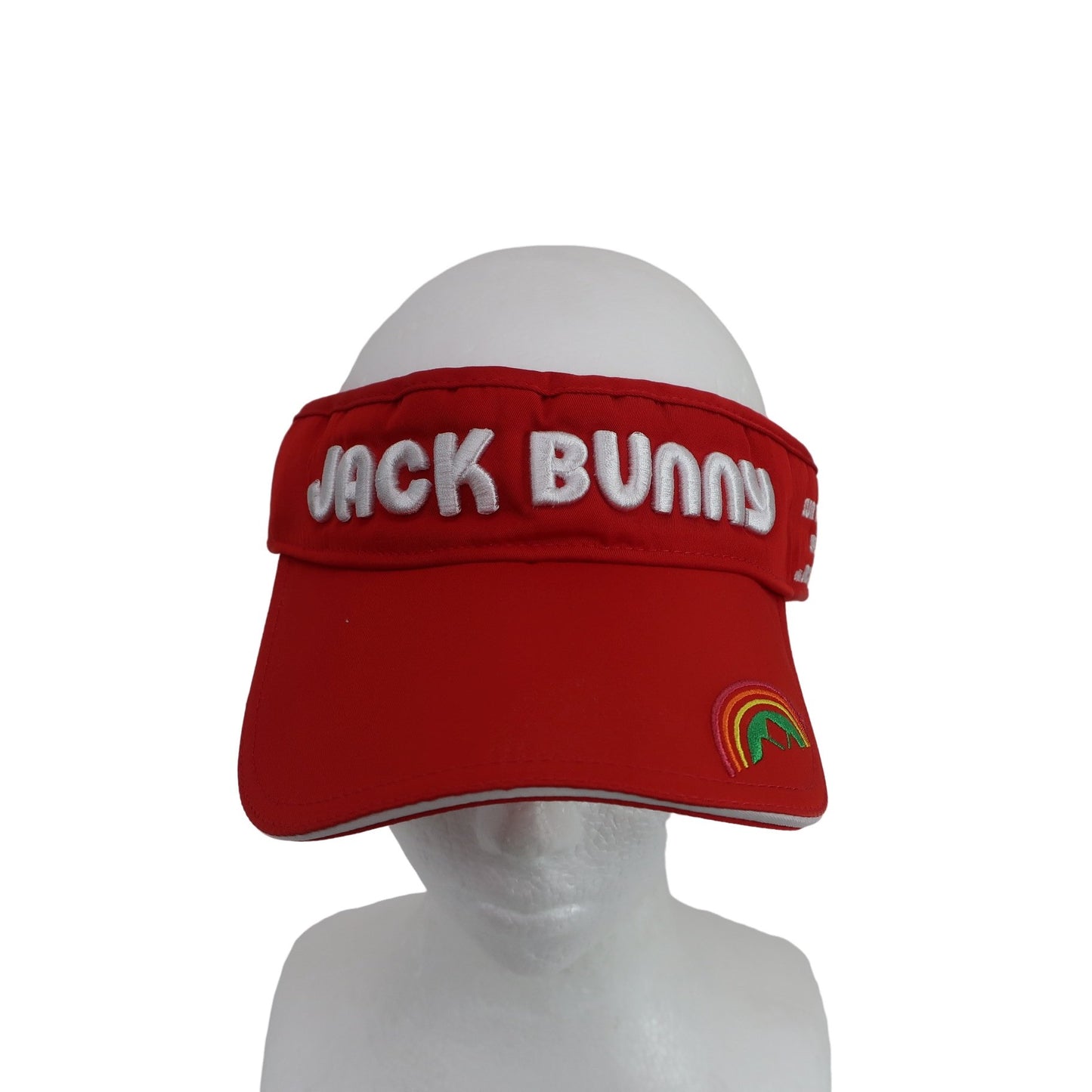 Jack Bunny(ジャックバニー) サンバイザー 赤 メンズ フリーサイズ A