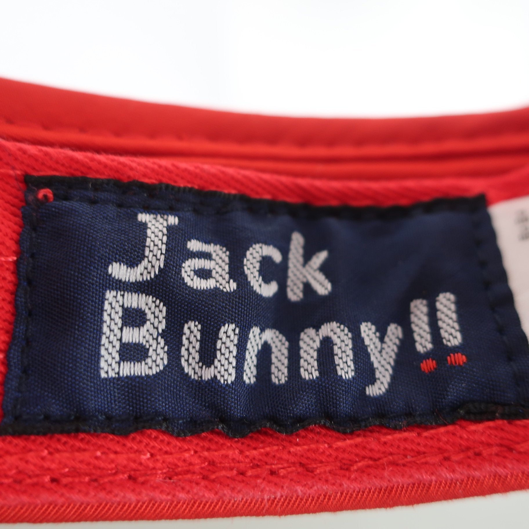 Jack Bunny(ジャックバニー) サンバイザー 赤 メンズ フリーサイズ A