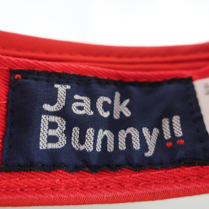 Jack Bunny(ジャックバニー) サンバイザー 赤 メンズ フリーサイズ A