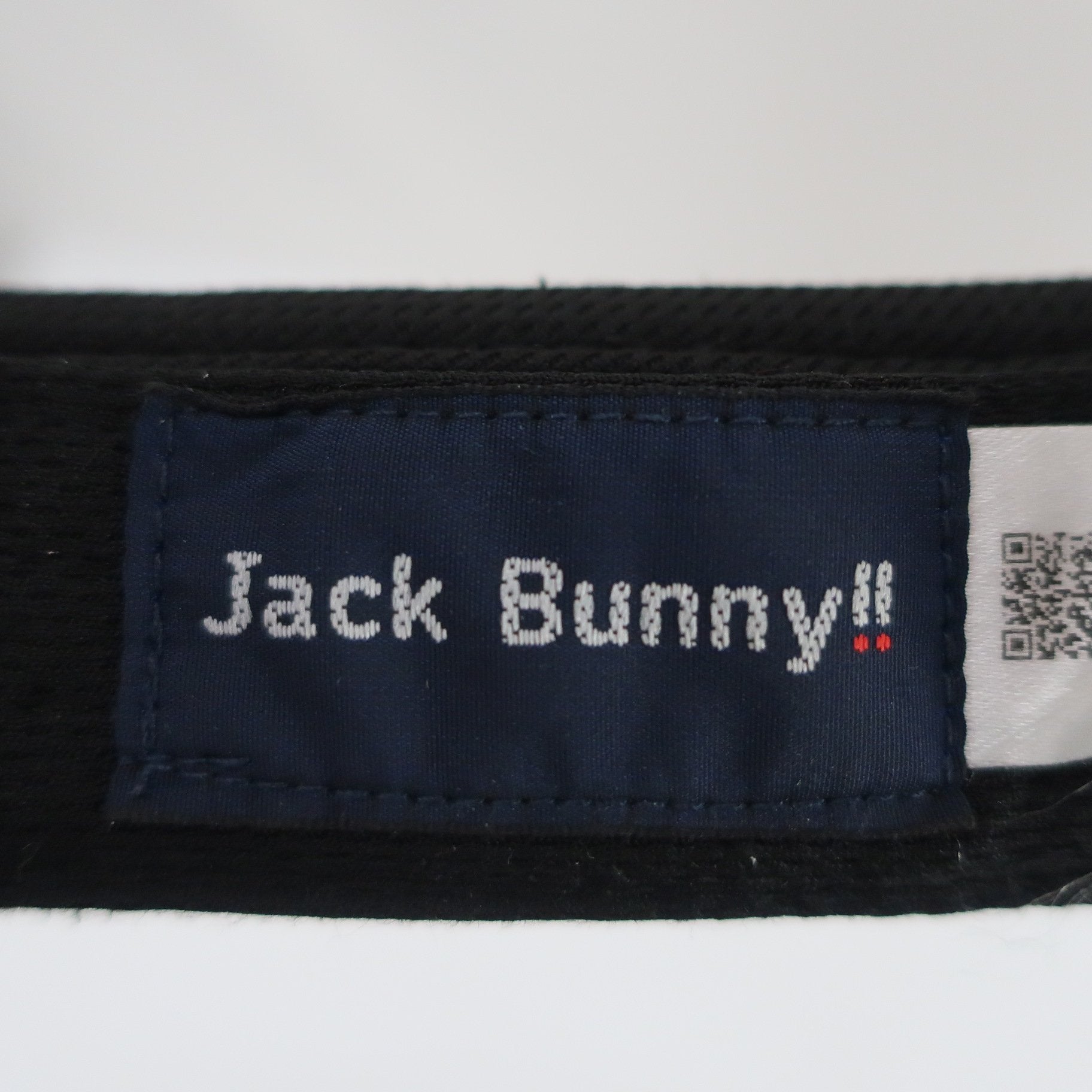 Jack Bunny(ジャックバニー) サンバイザー 黒 メンズ フリーサイズ A