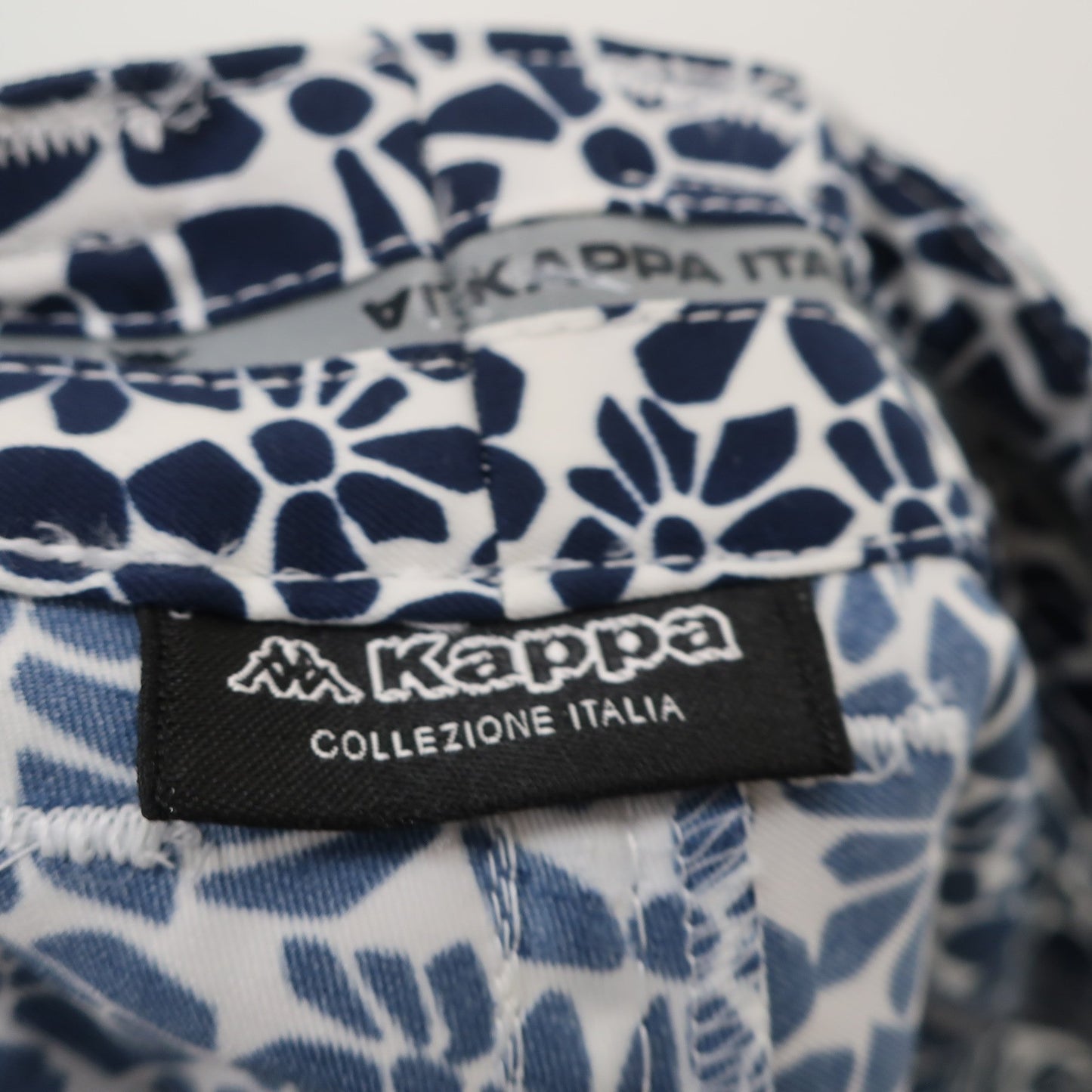 Kappa(カッパ) ハーフパンツ 白ネイビー総柄 メンズ 88 A