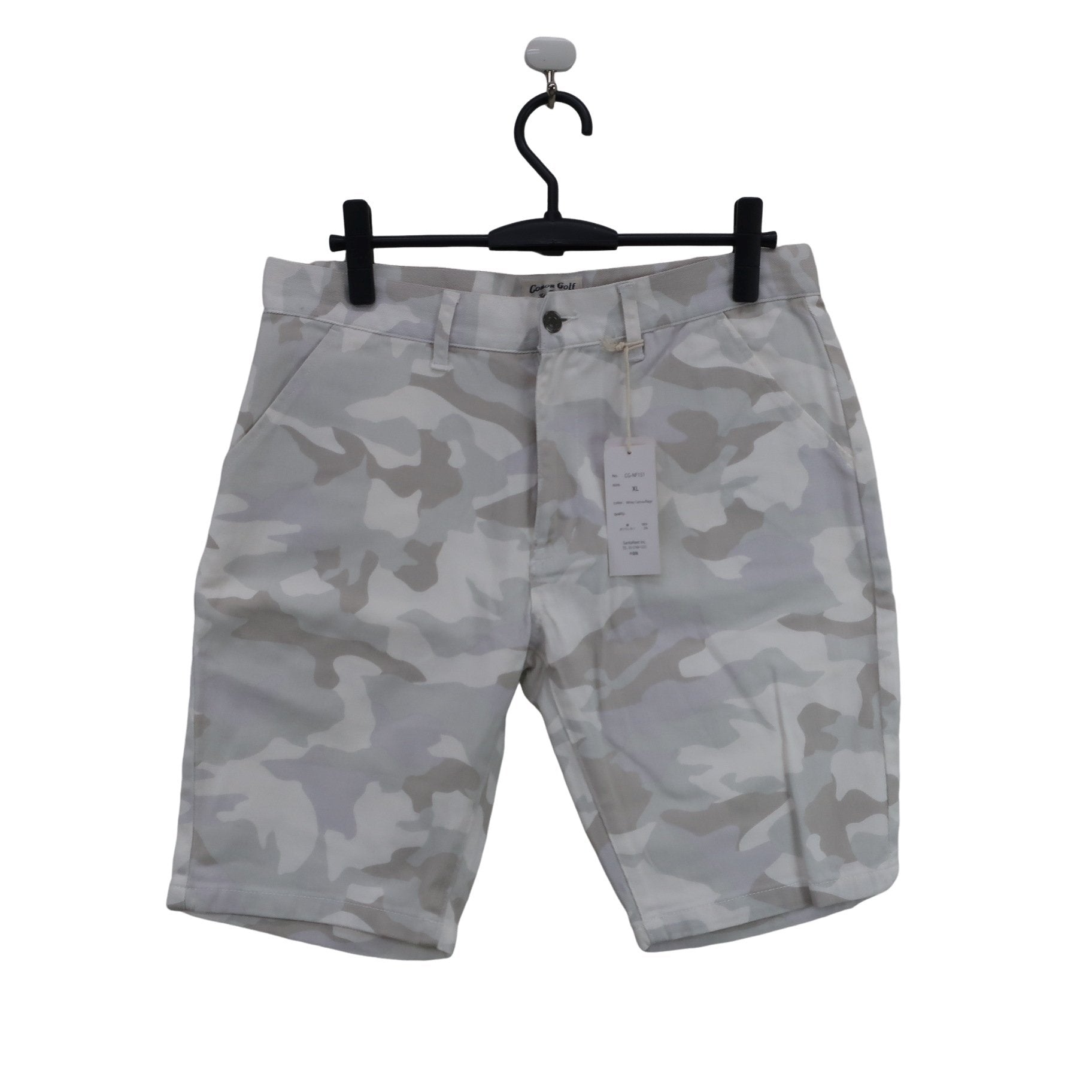 COMON GOLF(コモンゴルフ) ハーフパンツ 白カモフラ柄 メンズ XL N