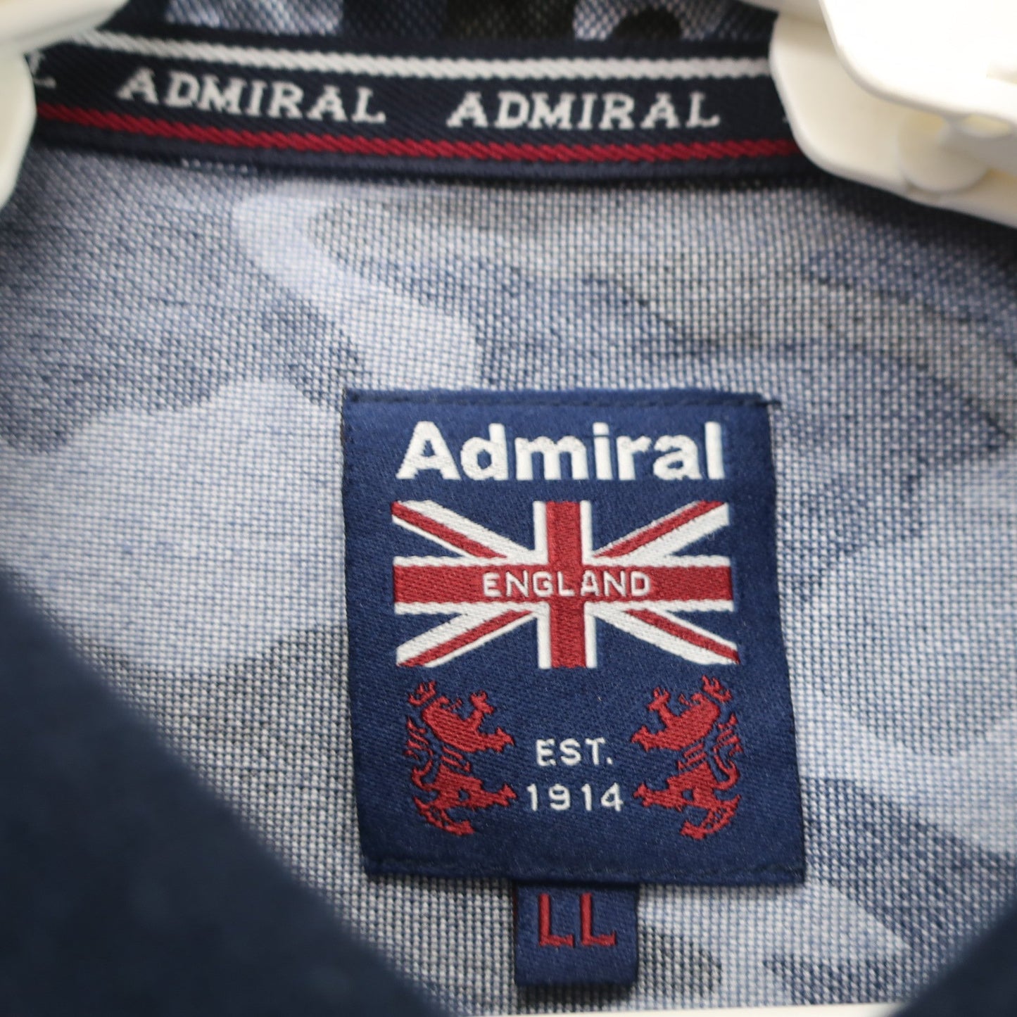 Admiral(アドミラル) ポロシャツ ネイビーカモフラ柄 メンズ LL B