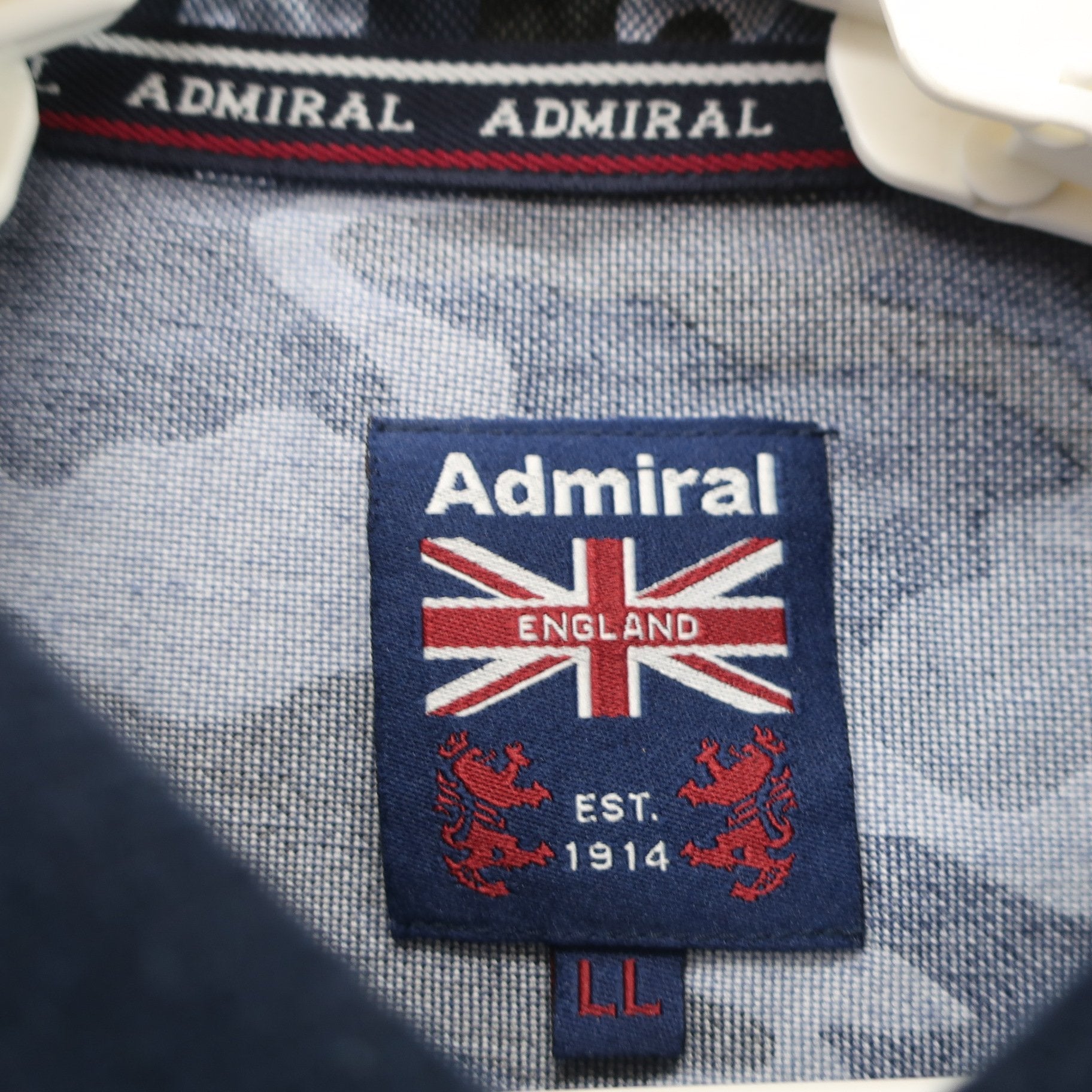 Admiral(アドミラル) ポロシャツ ネイビーカモフラ柄 メンズ LL B