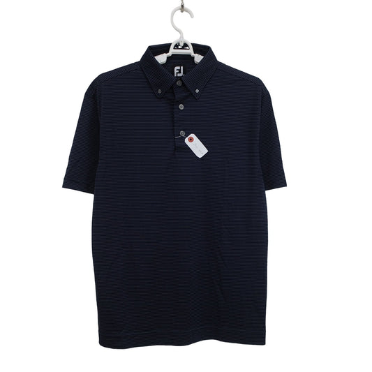 FOOTJOY(フットジョイ) ポロシャツ ネイビー白ドット柄 メンズ L A