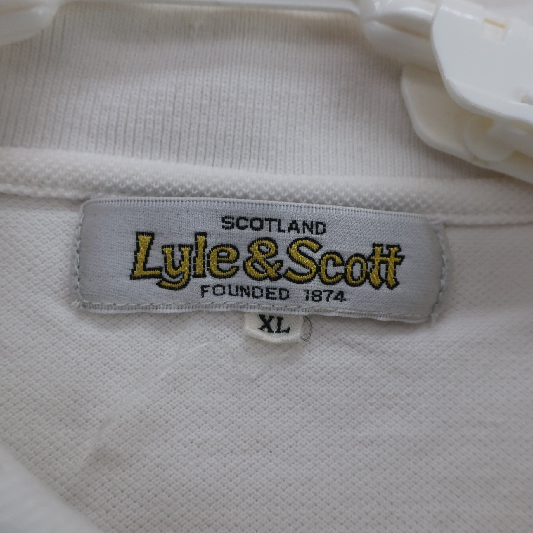 Lyle & Scott(ライルアンドスコット) ポロシャツ 白 メンズ XL B