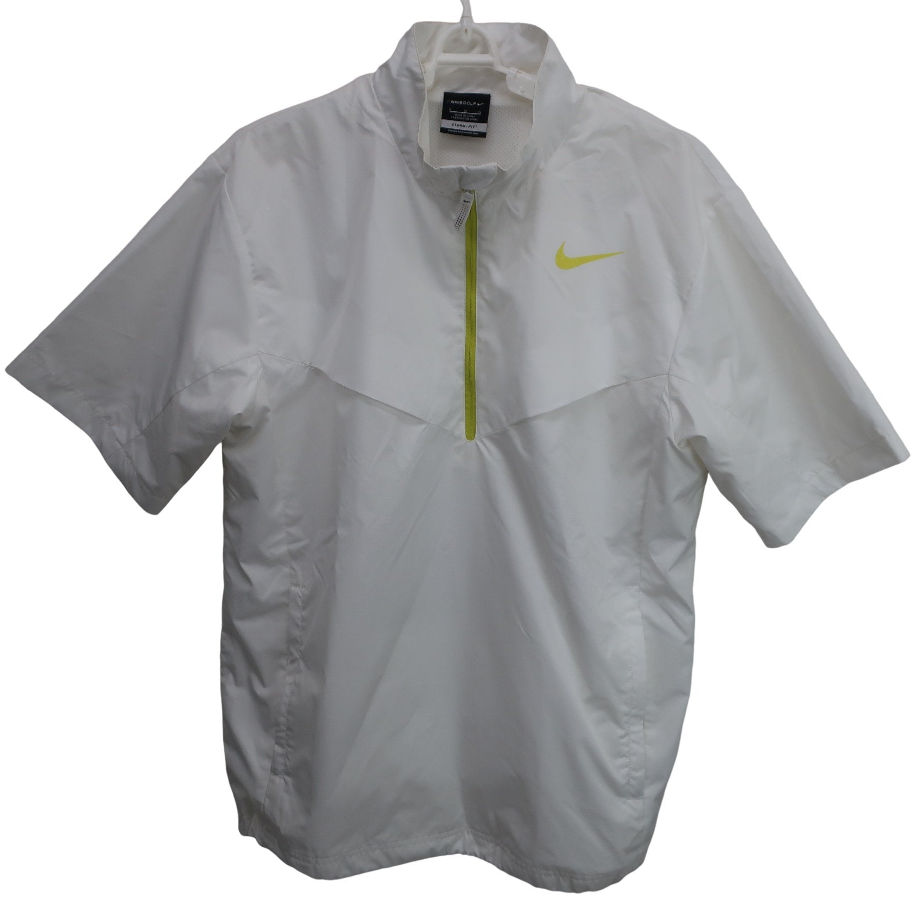 NIKE GOLF(ナイキゴルフ) 半袖ハーフジップスニード 白 メンズ LGG A