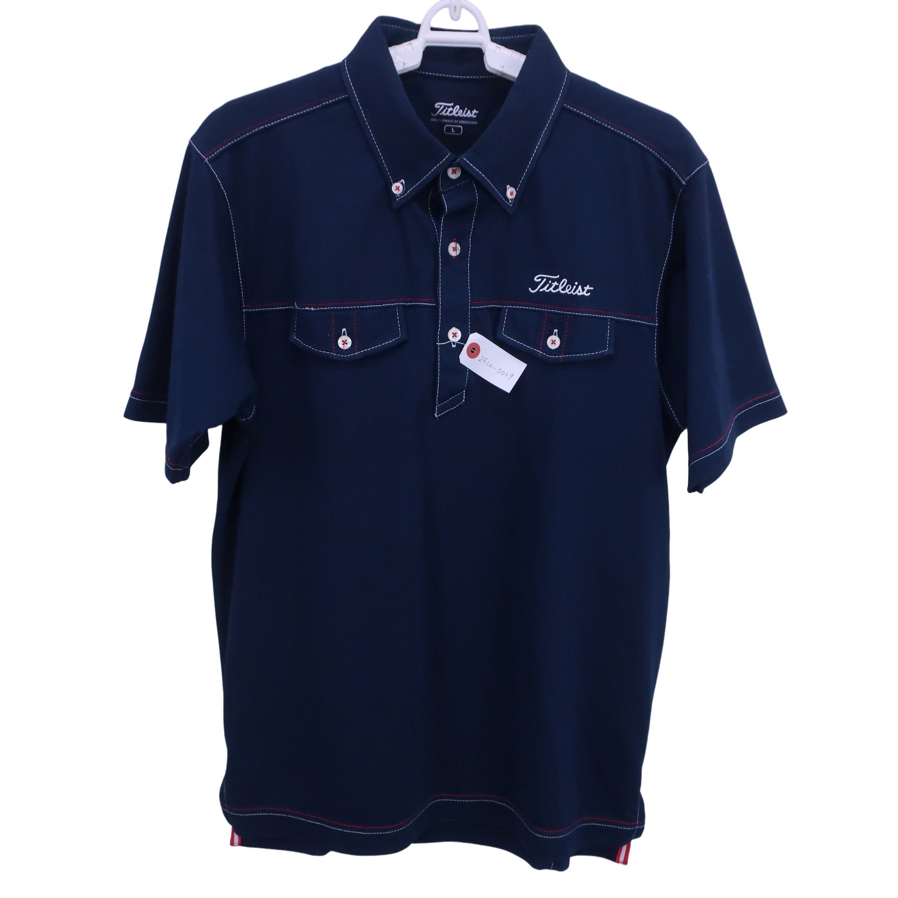 Titleist(タイトリスト) ポロシャツ ネイビー メンズ L B