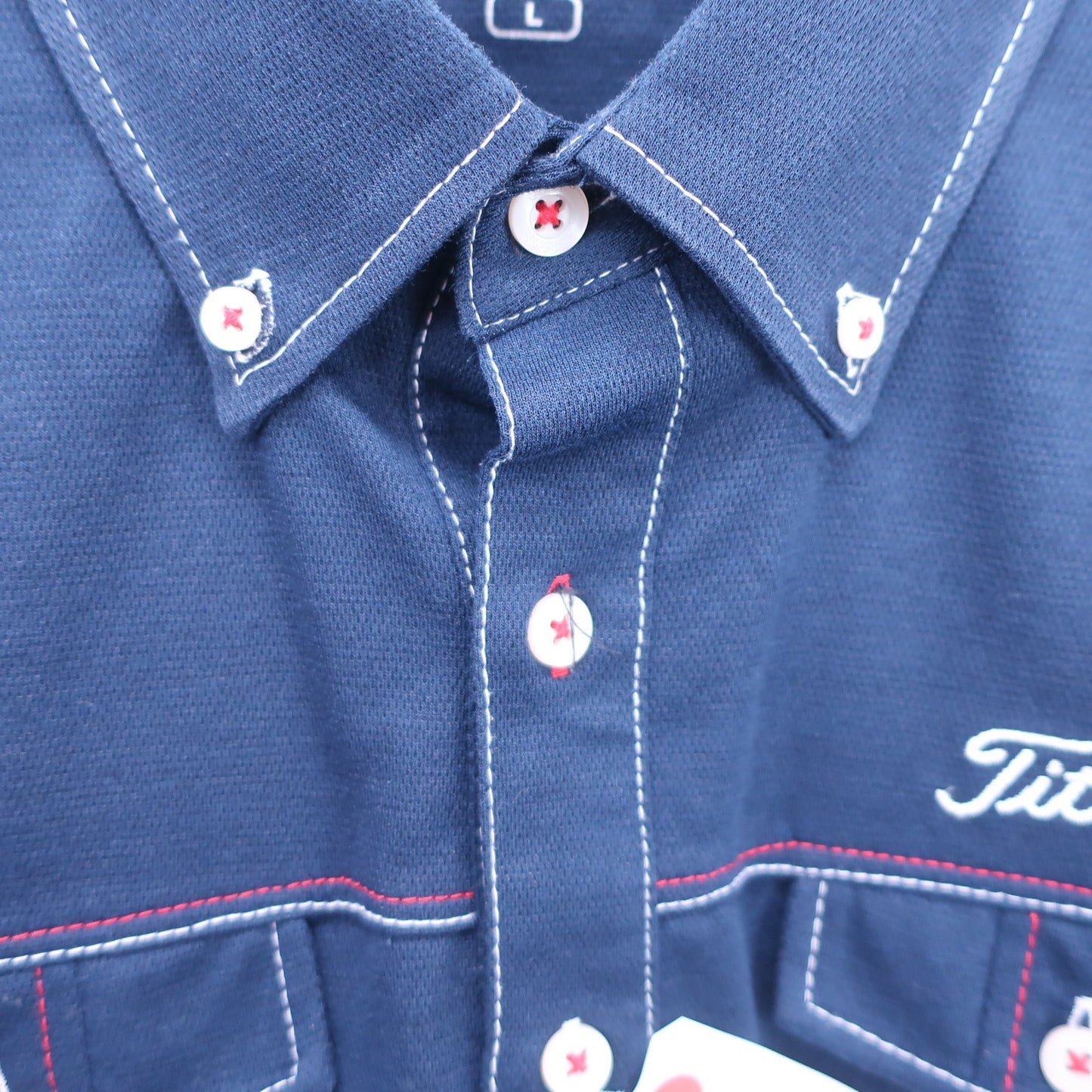 Titleist(タイトリスト) ポロシャツ ネイビー メンズ L B