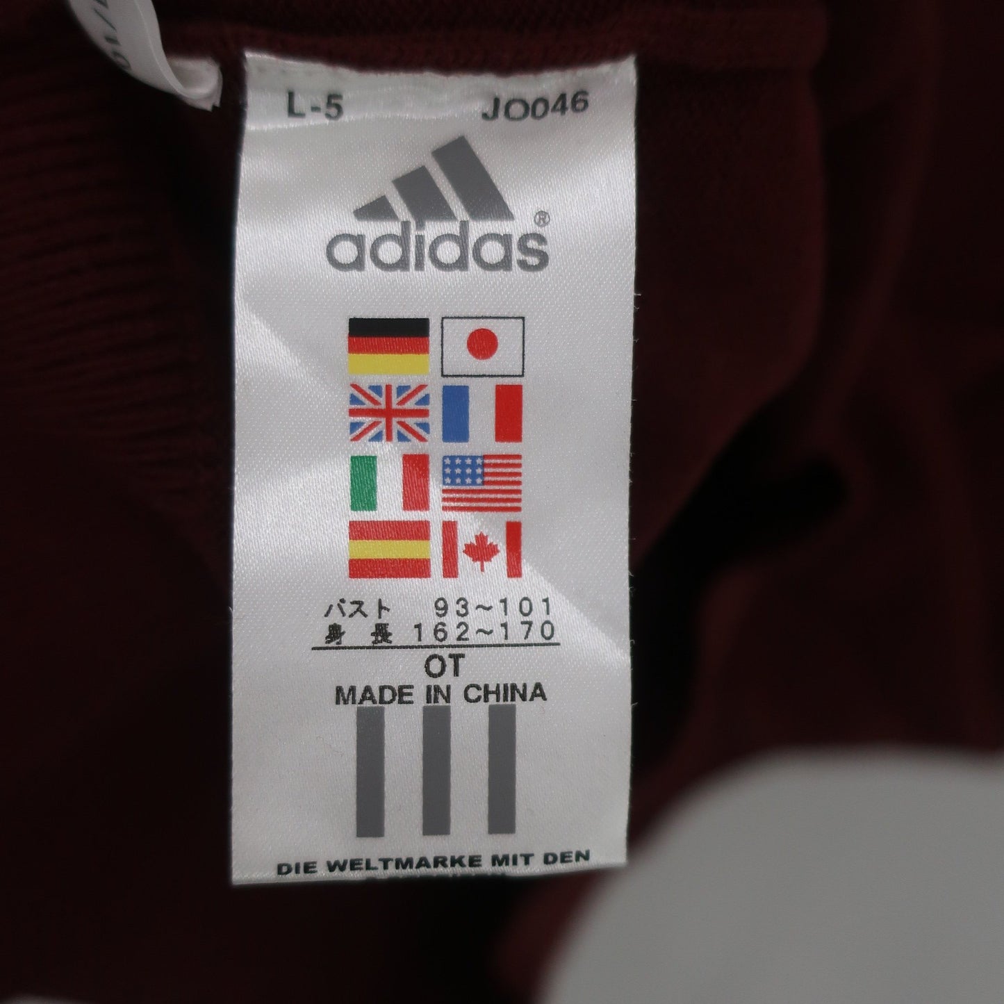 adidas(アディダス) 半袖ハーフジップニットシャツ ワインレッド レディース OT/XG B