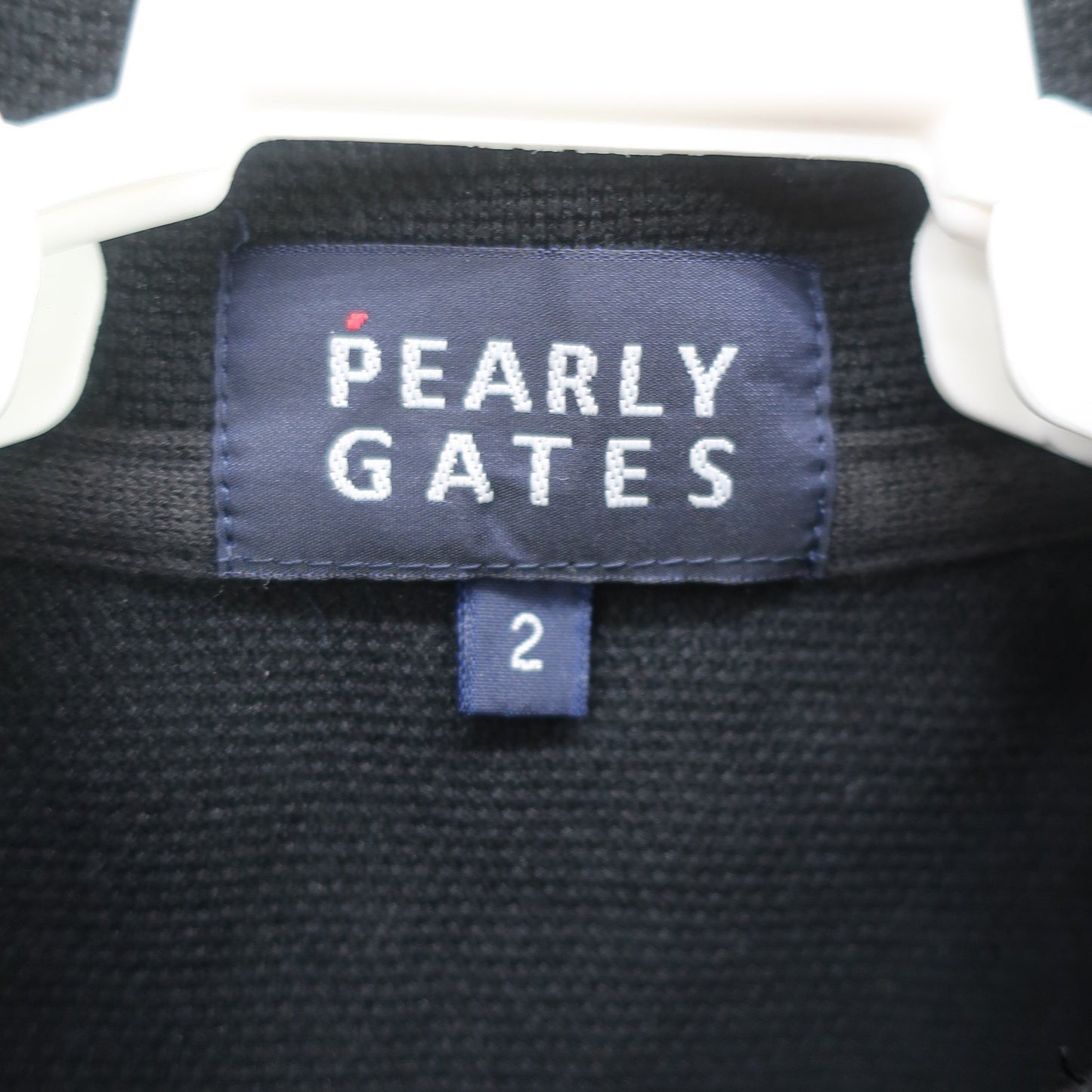 PEARLY GATES(パーリーゲイツ) ノースリーブハーフジップシャツ ネイビー レディース 2 055-267042 B