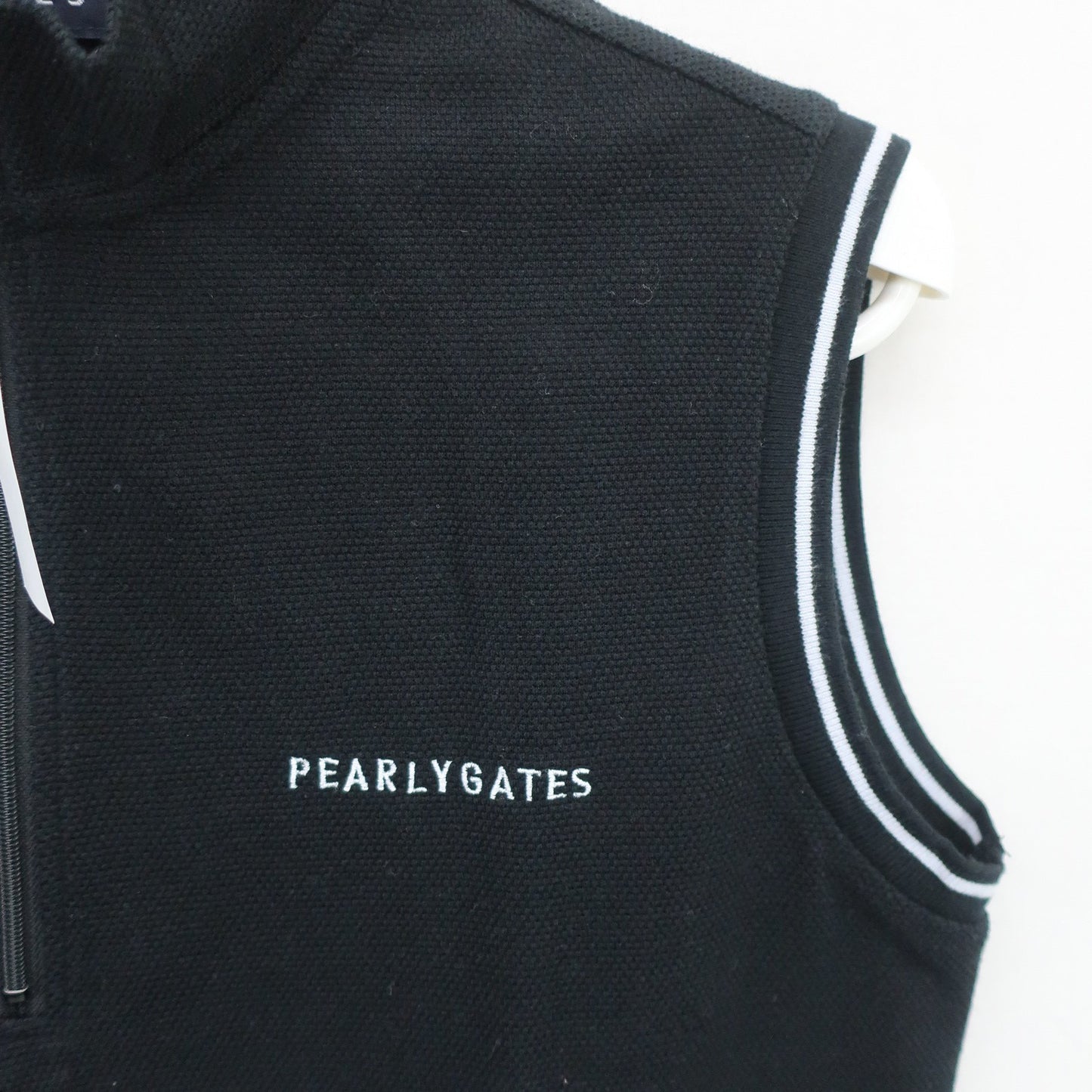 PEARLY GATES(パーリーゲイツ) ノースリーブハーフジップシャツ ネイビー レディース 2 055-267042 B
