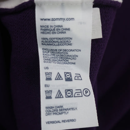 TOMMY HILFIGER(トミーヒルフィガー) ハーフジップニットシャツ パープル レディース XL B