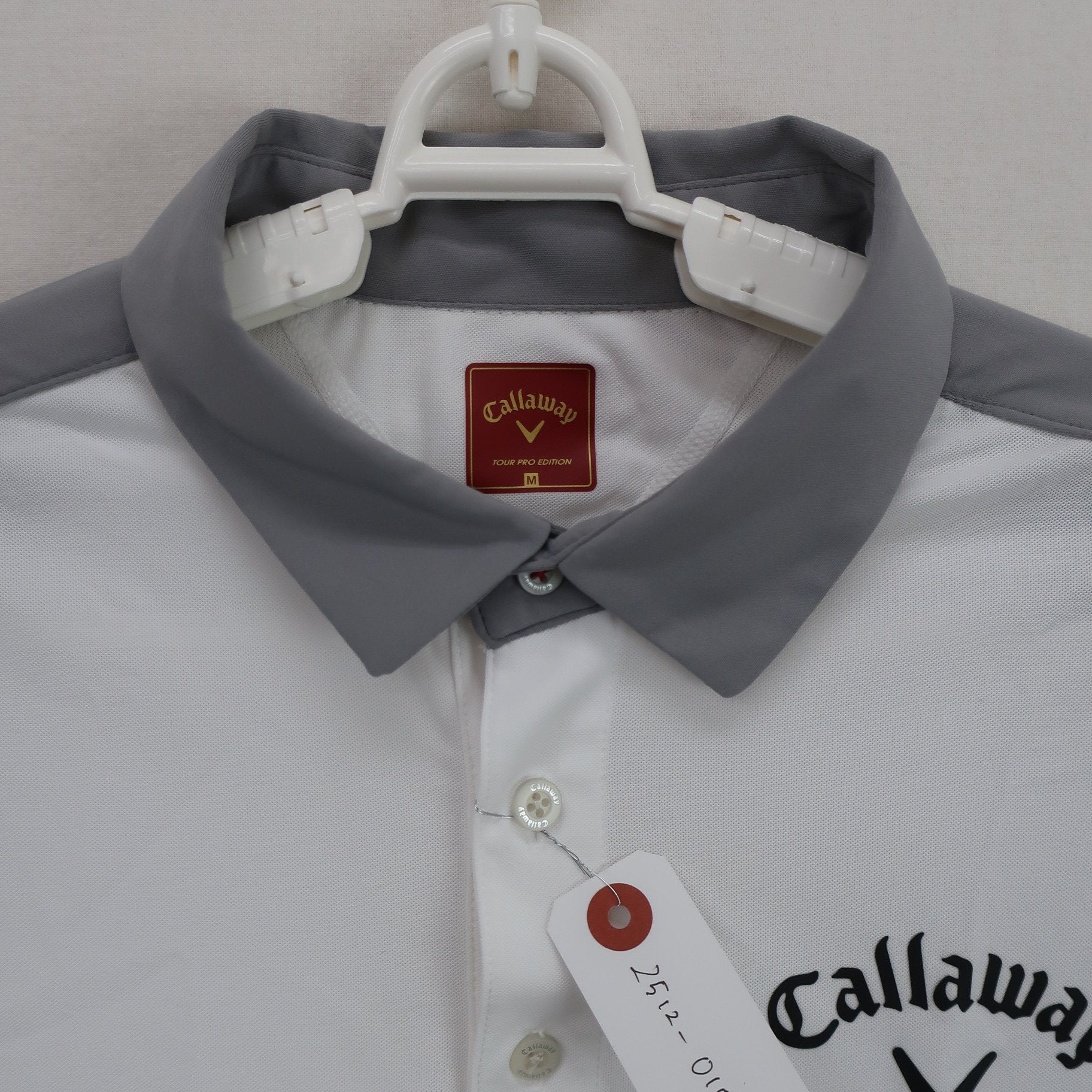 Callaway(キャロウェイ) ポロシャツ 白グレー メンズ M 241-1934001 A