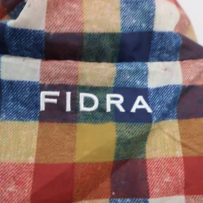 FIDRA(フィドラ) 半袖ナイロンジャケット オレンジ系チェック メンズ M A