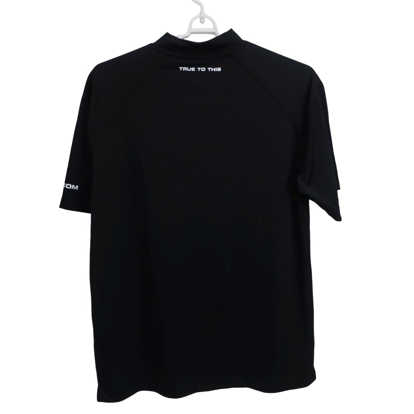 VOLCOM 半袖モックネックシャツ 黒 メンズ S N