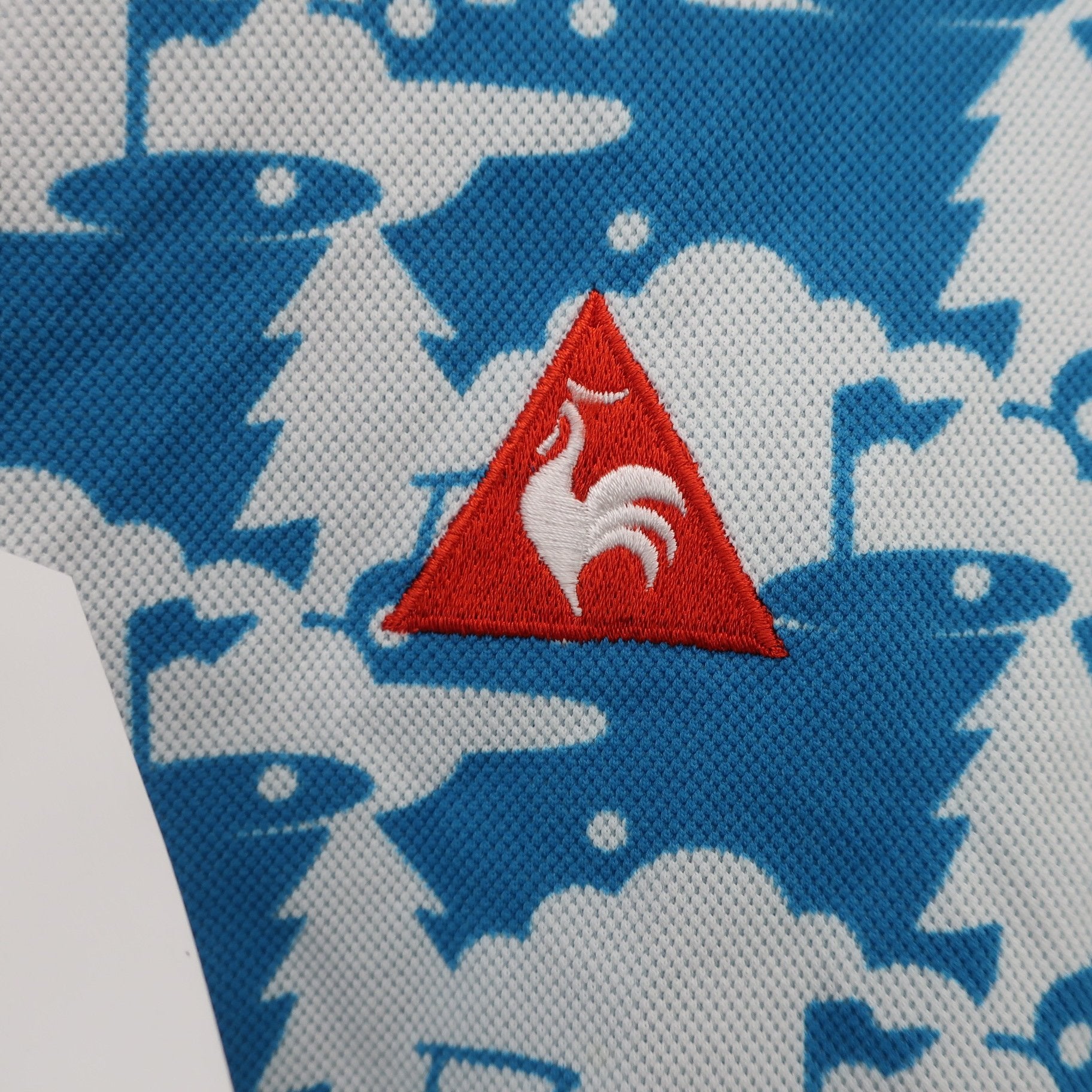 le coq sportif(ルコックスポルティフ) ポロシャツ 水色白 レディース M A
