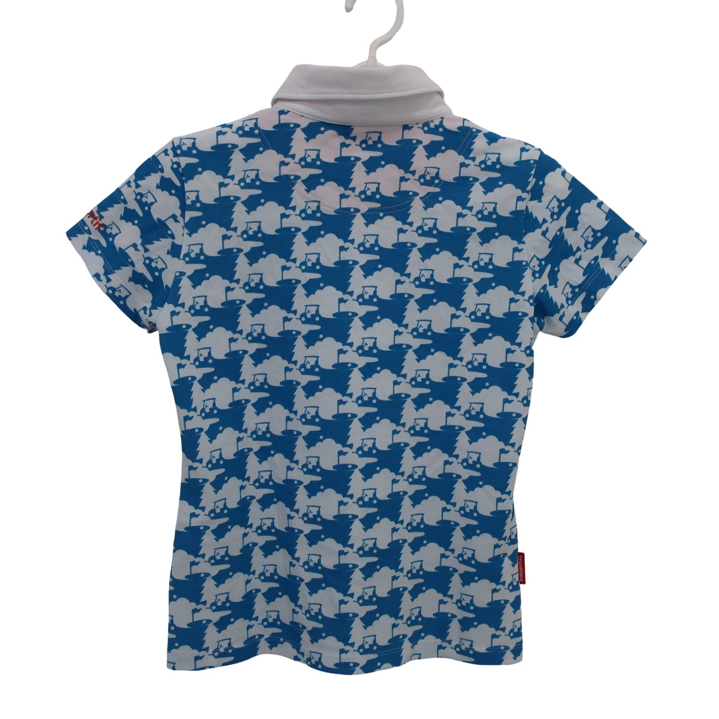 le coq sportif(ルコックスポルティフ) ポロシャツ 水色白 レディース M A
