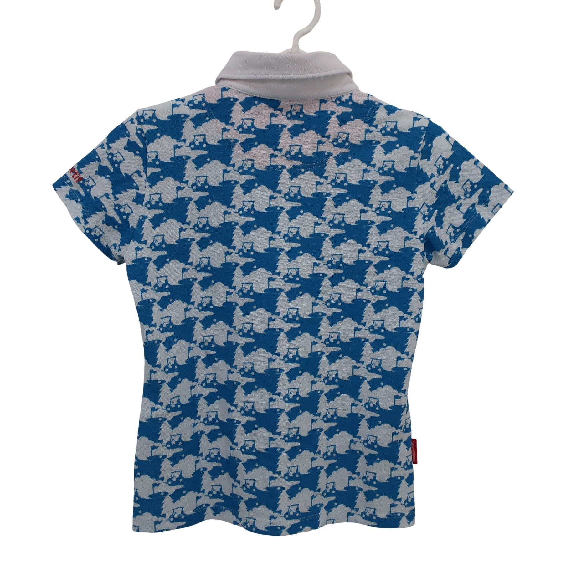 le coq sportif(ルコックスポルティフ) ポロシャツ 水色白 レディース M A
