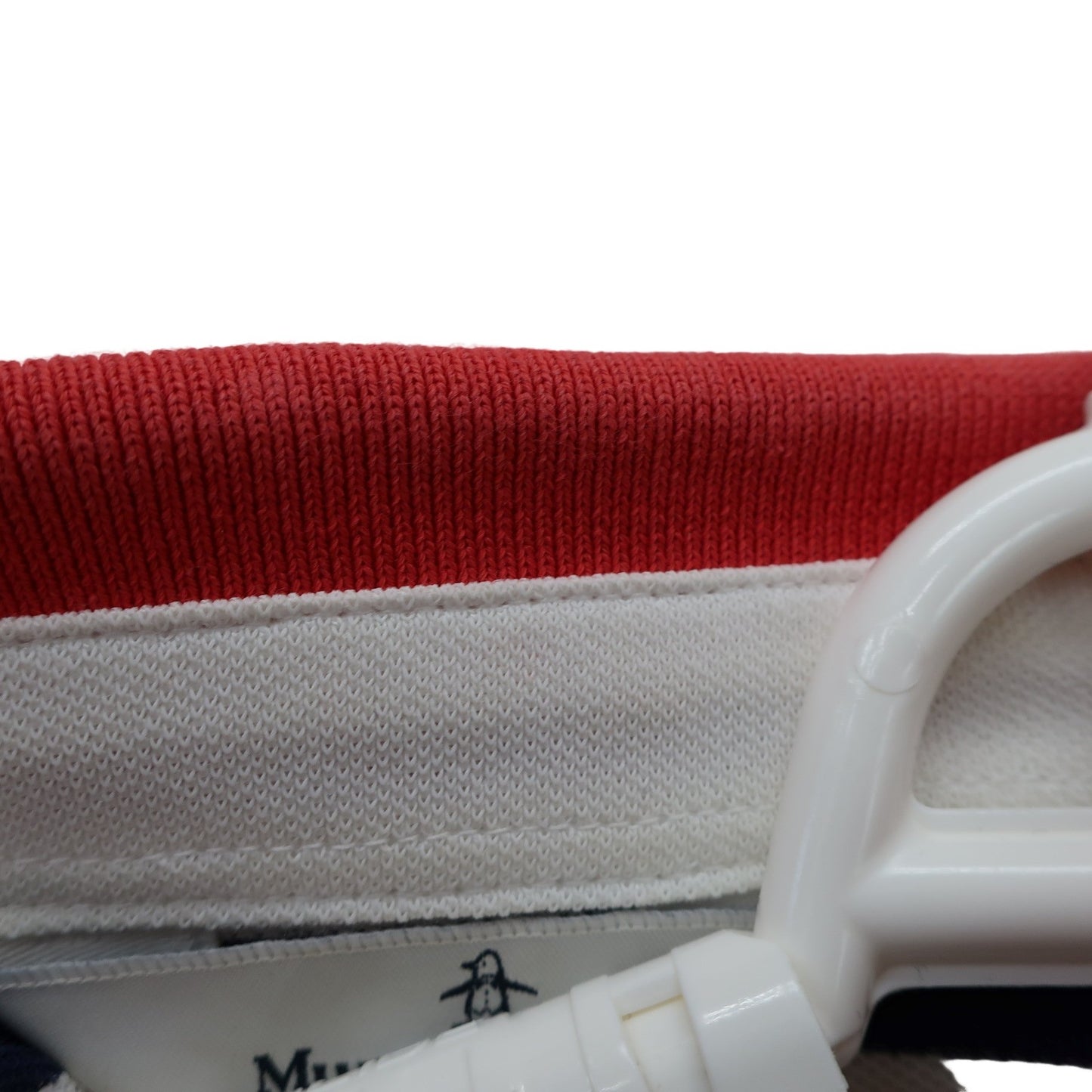 Munsingwear(マンシングウェア) ポロシャツ 白ネイビー赤ボーダー レディース M B