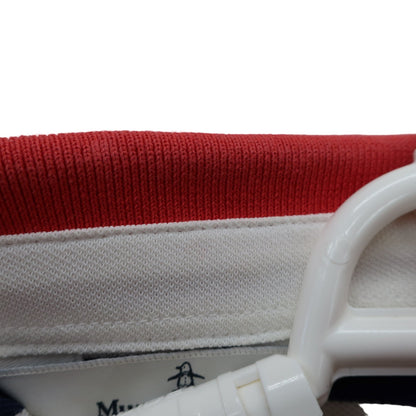 Munsingwear(マンシングウェア) ポロシャツ 白ネイビー赤ボーダー レディース M B