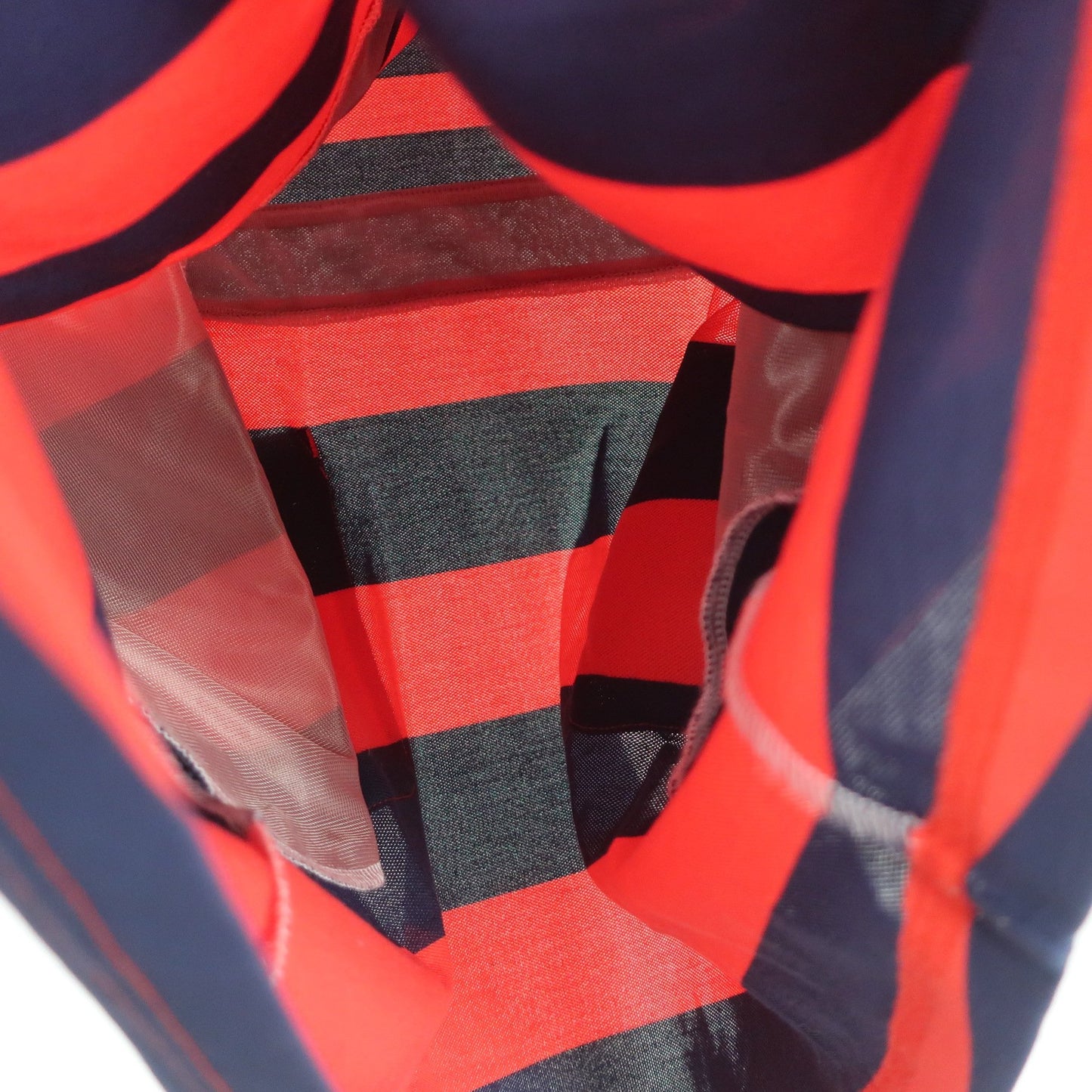 Munsingwear(マンシングウェア) ポロシャツ 白ネイビー赤ボーダー レディース M B