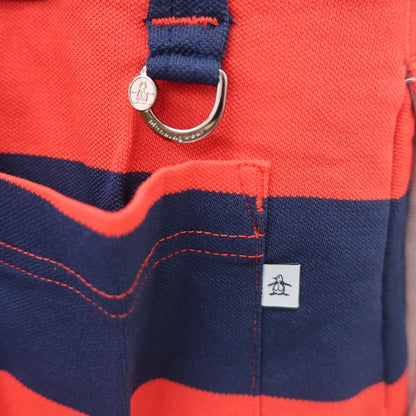 Munsingwear(マンシングウェア) ポロシャツ 白ネイビー赤ボーダー レディース M B
