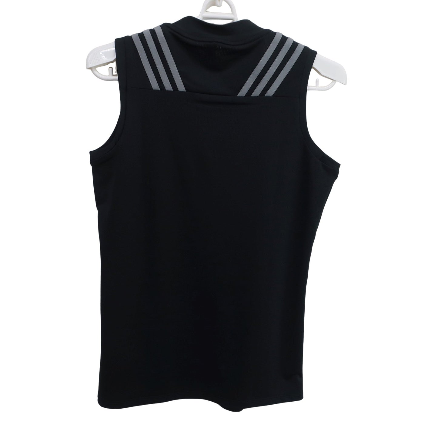 adidas(アディダス) ノースリーブモックネックシャツ 黒 レディース M A