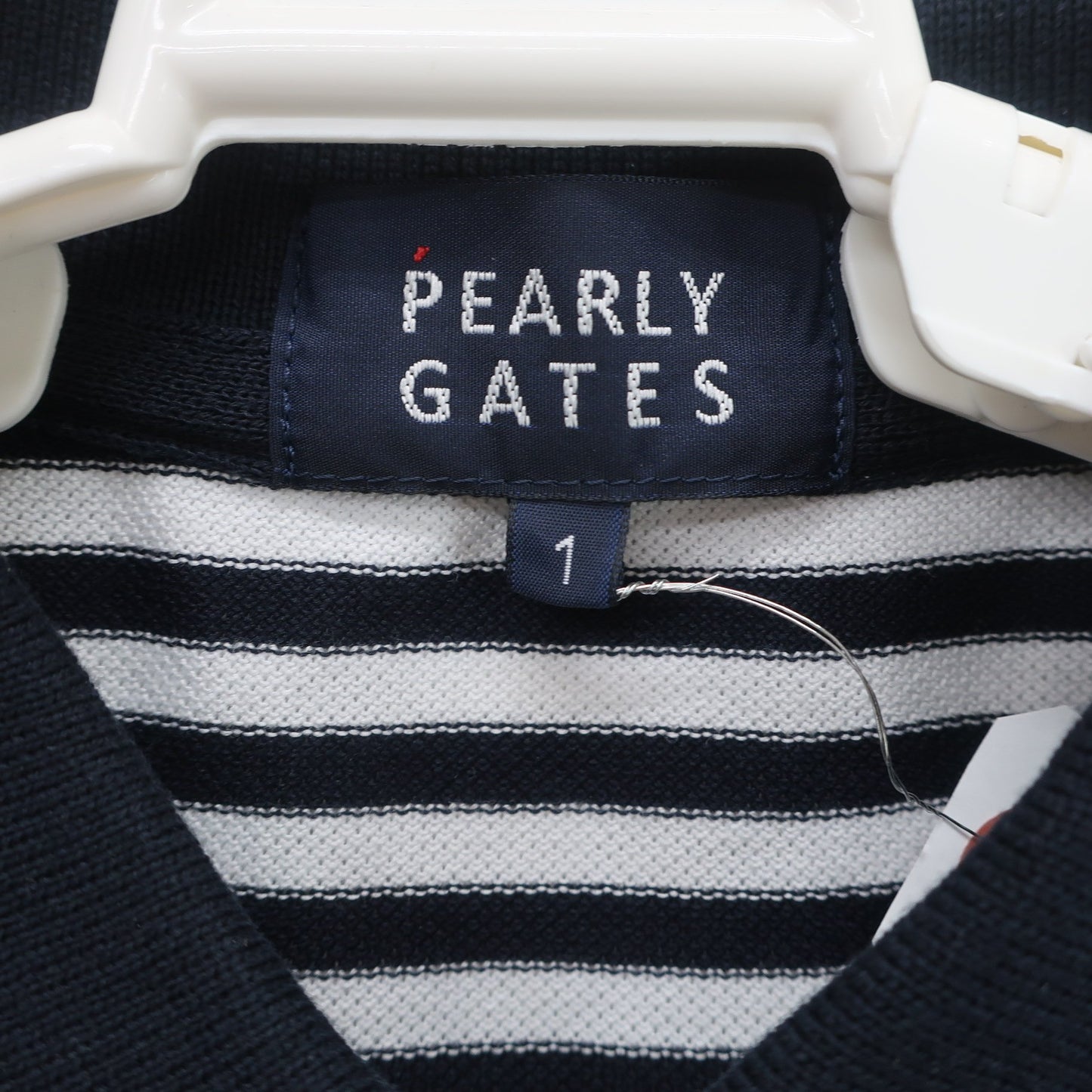 PEARLY GATES(パーリーゲイツ) ポロシャツ ネイビー白ボーダー レディース 1 055-2260804 A