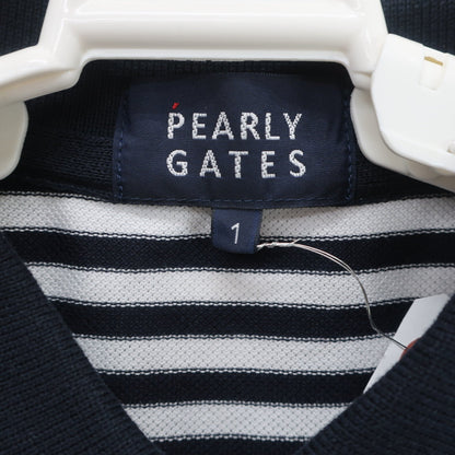 PEARLY GATES(パーリーゲイツ) ポロシャツ ネイビー白ボーダー レディース 1 055-2260804 A