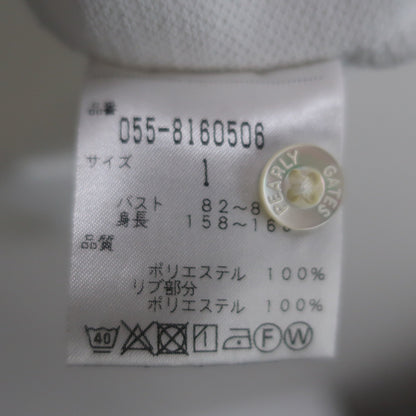 PEARLY GATES(パーリーゲイツ) ポロシャツ 白 レディース 1 055-8160506 C