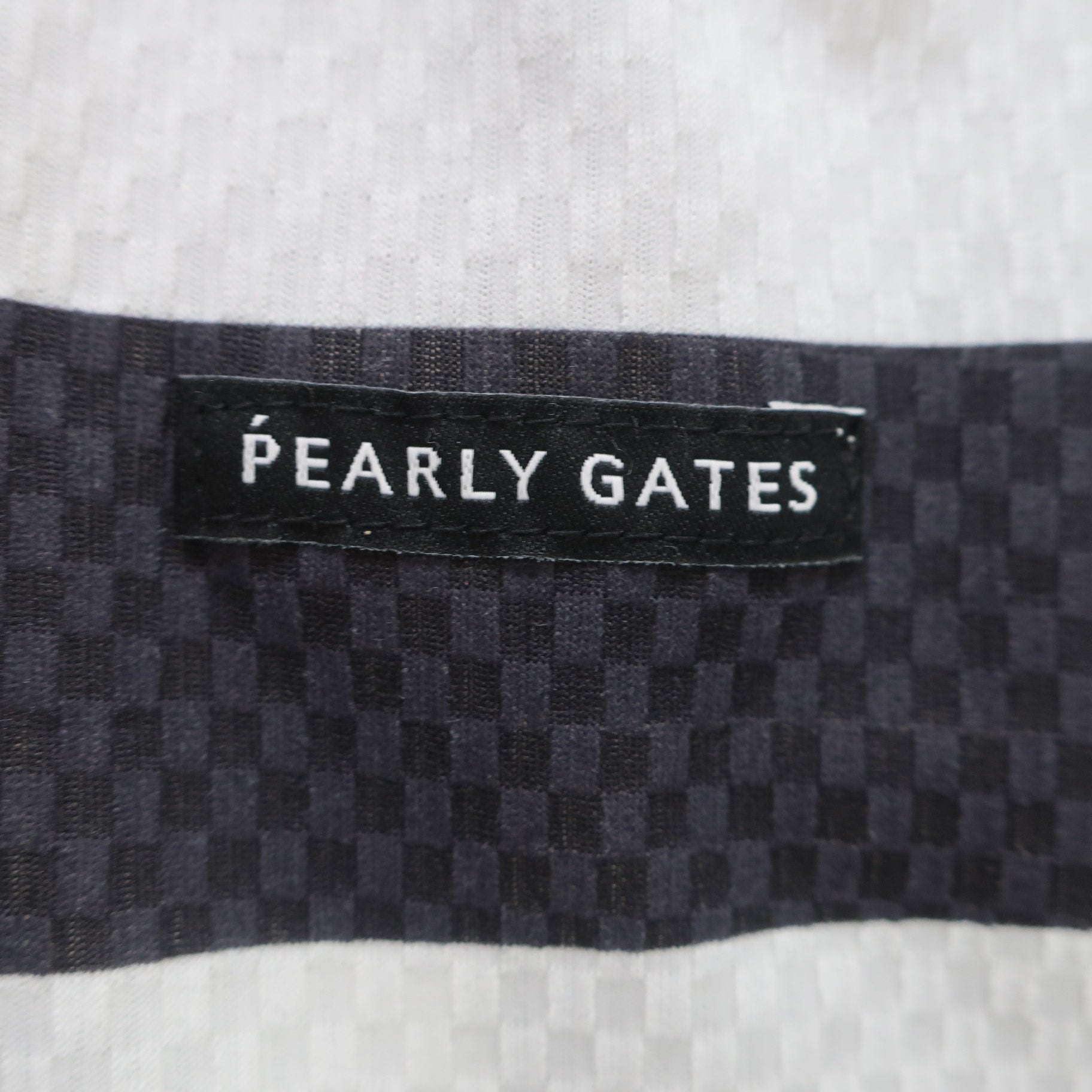 PEARLY GATES(パーリーゲイツ) ノースリーブポロシャツ ネイビー白ボーダー レディース 1 055-3260706 A
