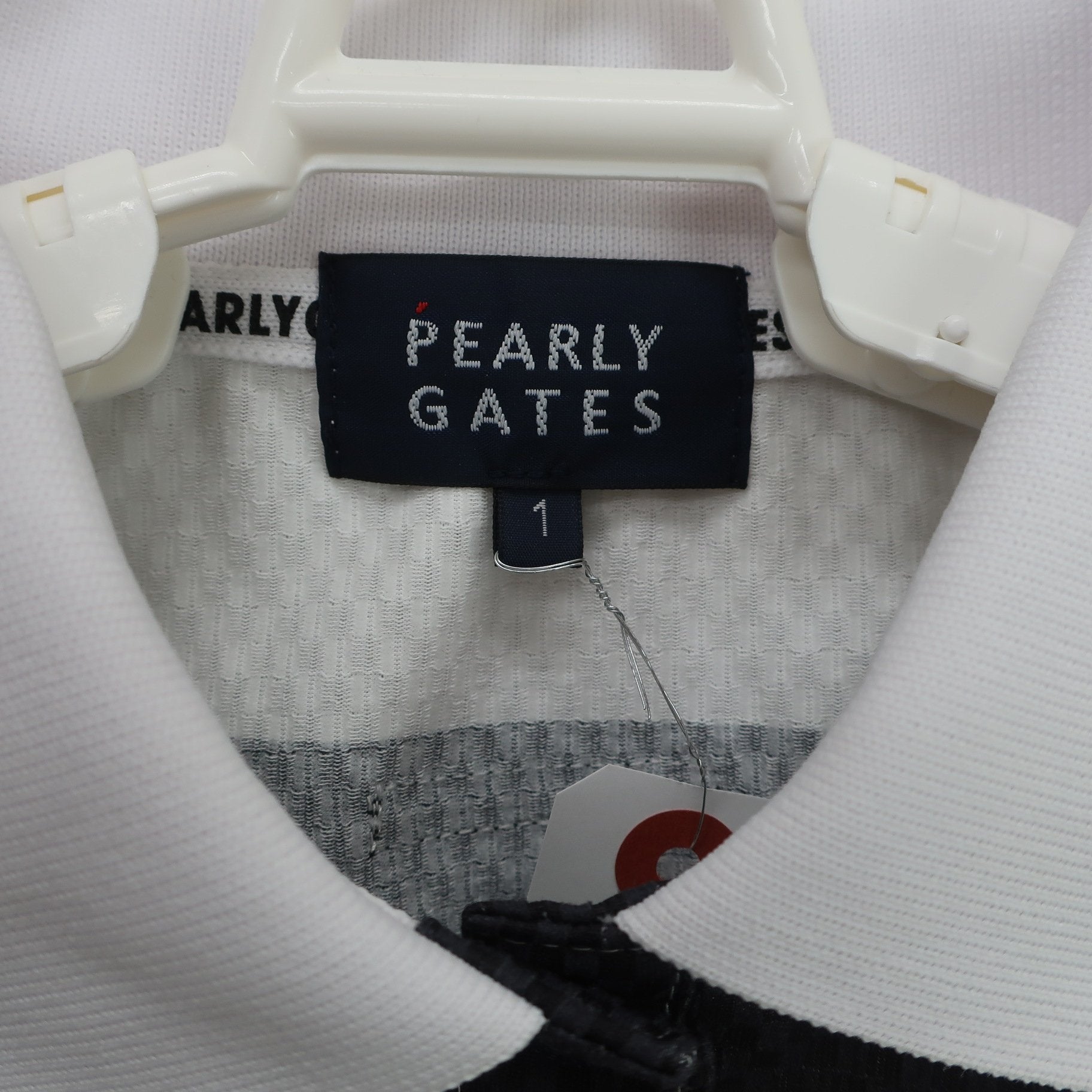 PEARLY GATES(パーリーゲイツ) ノースリーブポロシャツ ネイビー白ボーダー レディース 1 055-3260706 A