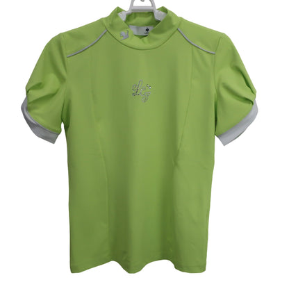le coq sportif(ルコックスポルティフ) 半袖モックネックシャツ 黄色 レディース S A