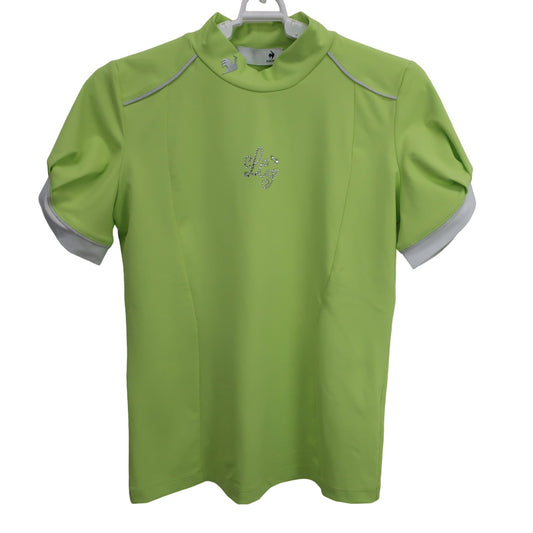 le coq sportif(ルコックスポルティフ) 半袖モックネックシャツ 黄色 レディース S A